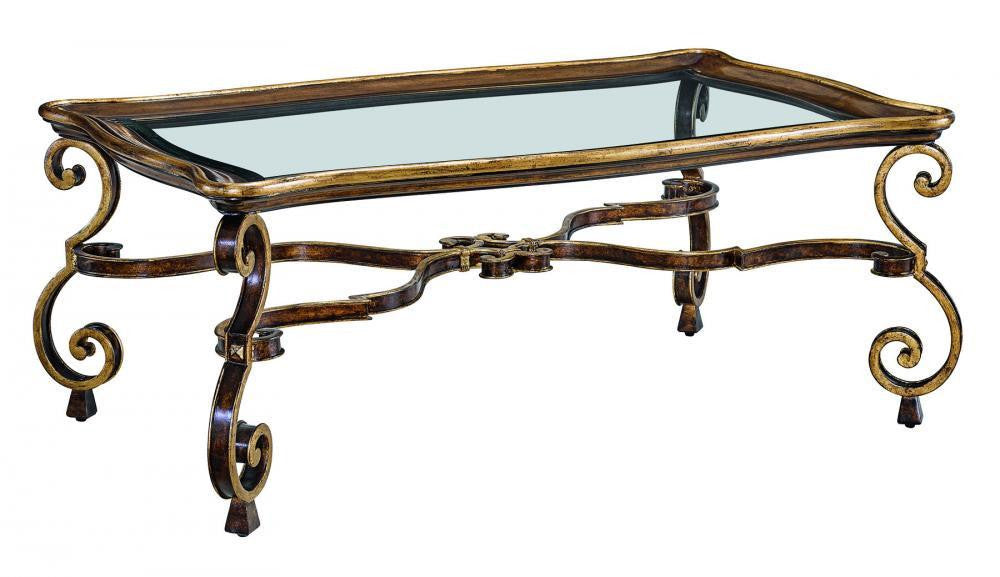 Maitland-Smith Aria Cocktail Table Bronze