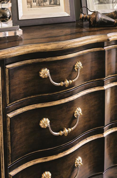 Maitland-Smith Aria Dresser, Brown, Aged Gold, 68"W (88-0115 YUU906TMAF)