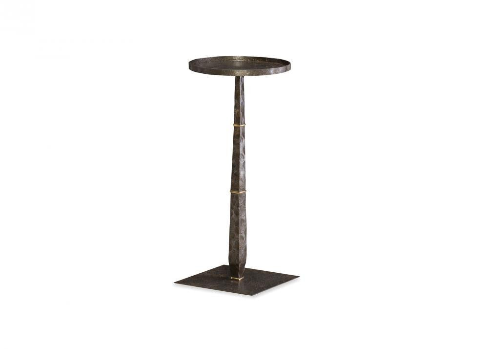 Maitland-Smith Armor Accent Table Forged Iron, Bronze