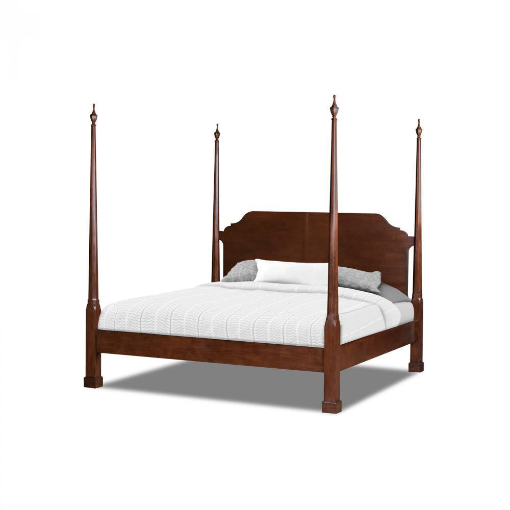 Maitland-Smith Bailey Four-Poster Bed Mahogany