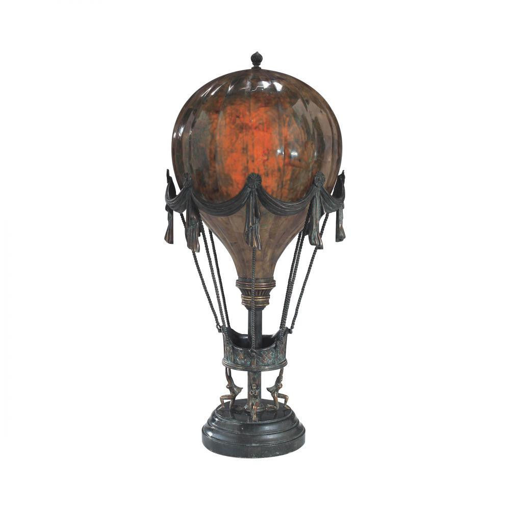 Maitland-Smith Balloon Table Lamp Weathered Verdigris