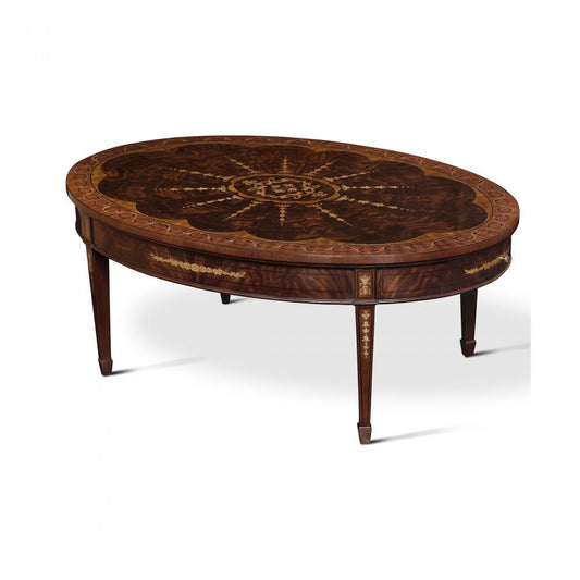 Maitland-Smith Baton Cocktail Table Mahogany