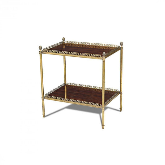 Maitland-Smith Bell End Table Rosewood, Brass
