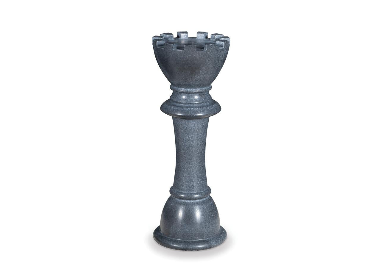 Maitland-Smith Black Chess Table King Bheslana Black