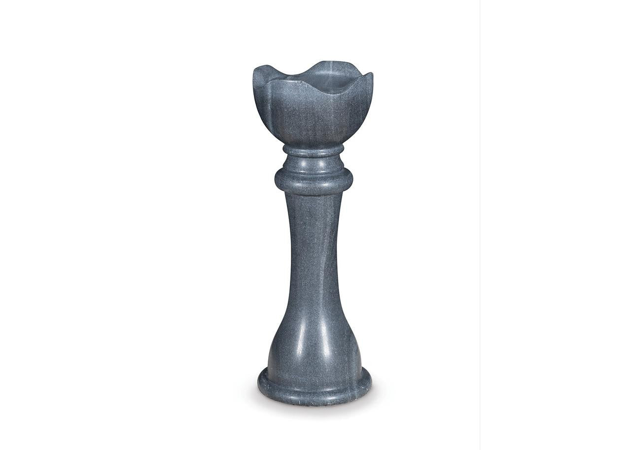 Maitland-Smith Black Chess Table Queen Bheslana Black