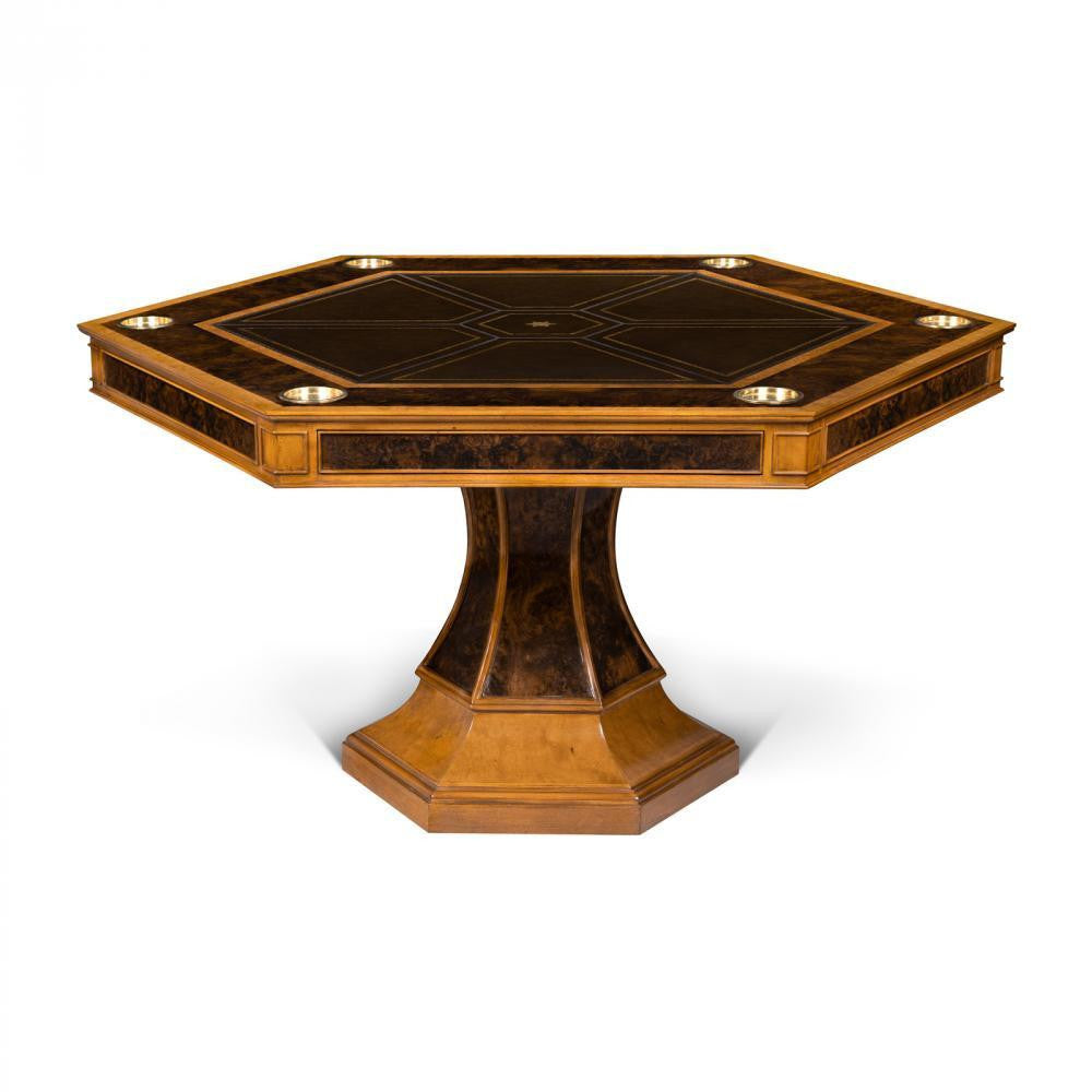 Maitland-Smith Blade Game Table Walnut