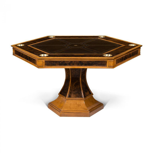 Maitland-Smith Blade Game Table Walnut