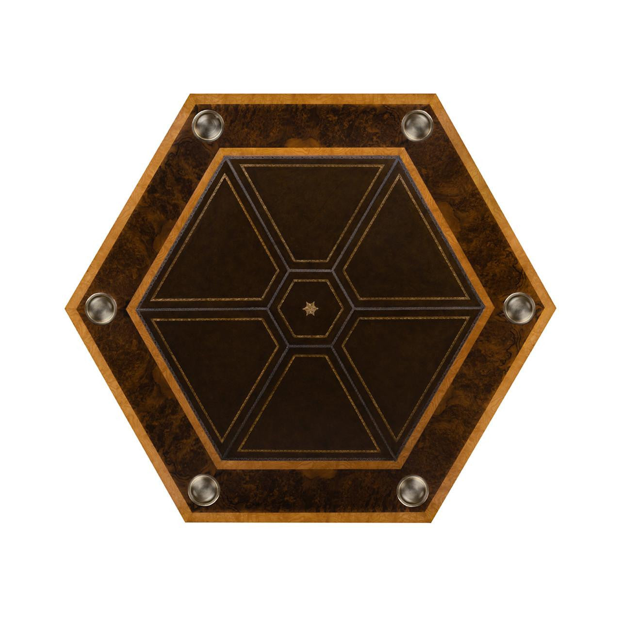 Maitland-Smith Blade Game Table, Walnut, 60"W (89-0903 YUU906TMCF)