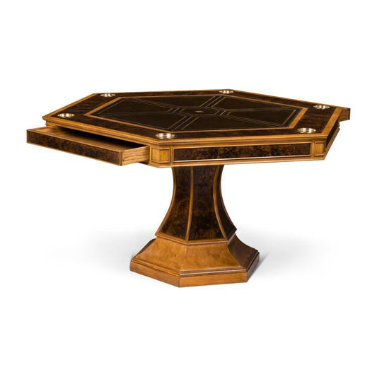 Maitland-Smith Blade Game Table, Walnut, 60"W (89-0903 YUU906TMCF)