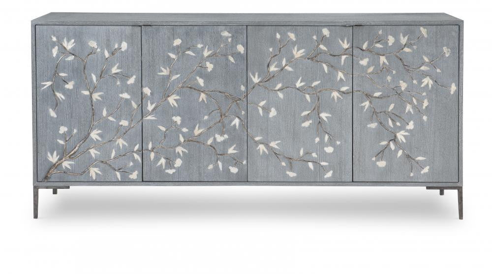 Maitland-Smith Blossom Credenza Gray