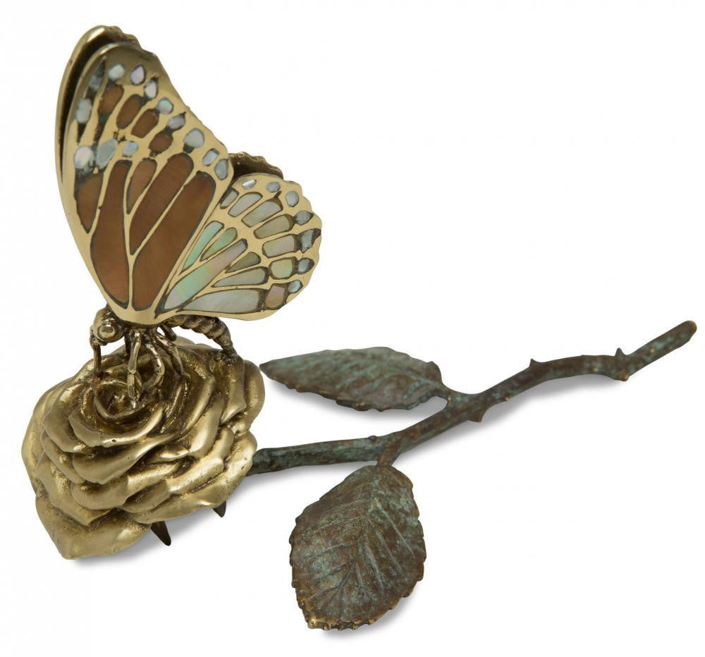 Maitland-Smith Butterfly Card Holder Brass