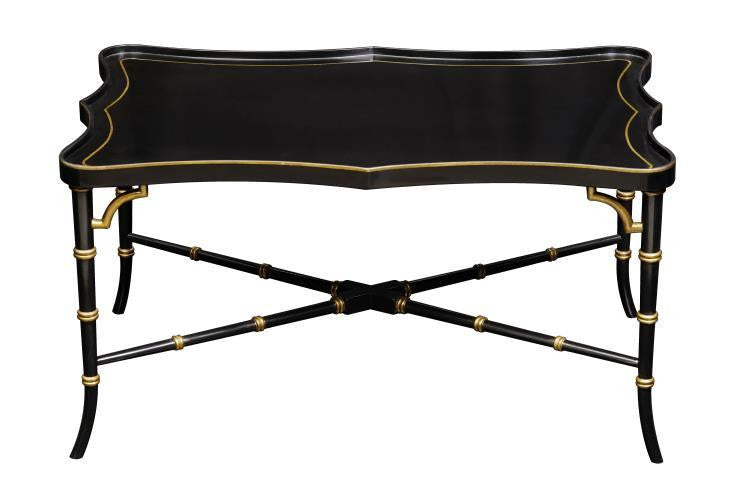 Maitland-Smith Chinoiserie Cocktail Table, Black, 34"W (89-0607 YUU906TN93)