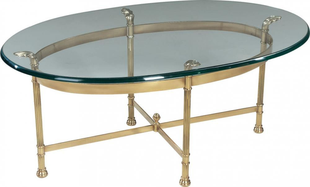 Maitland-Smith Classic Cocktail Table Polished Brass