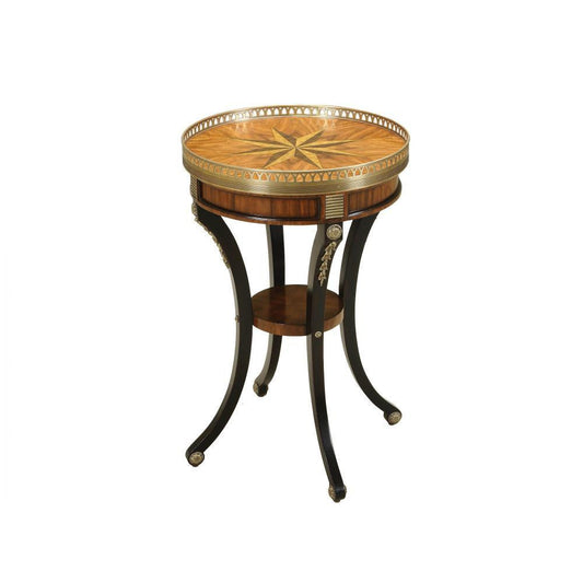 Maitland-Smith Compass Accent Table Wood, Black