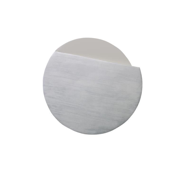 Maitland-Smith Conical Spot Accent Table, Pearl White, Silver Leaf Accents, 18"W (8346-32W YUU906TN9K)