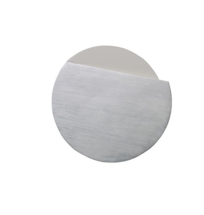 Maitland-Smith Conical Spot Accent Table, Pearl White, Silver Leaf Accents, 18"W (8346-32W YUU906TN9K)