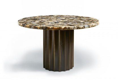 Maitland-Smith Constellation Dining Table Black, Brown