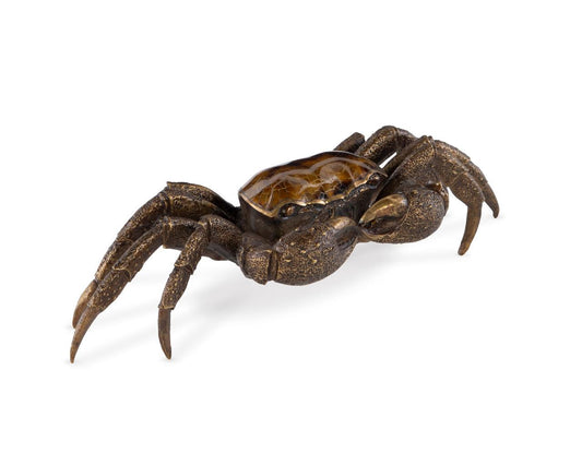 Maitland-Smith Crab Sculpture Cast brass