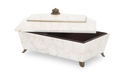 Maitland-Smith Dartmouth Box, White, 17.25W (8179-11 YUU906TNA2)