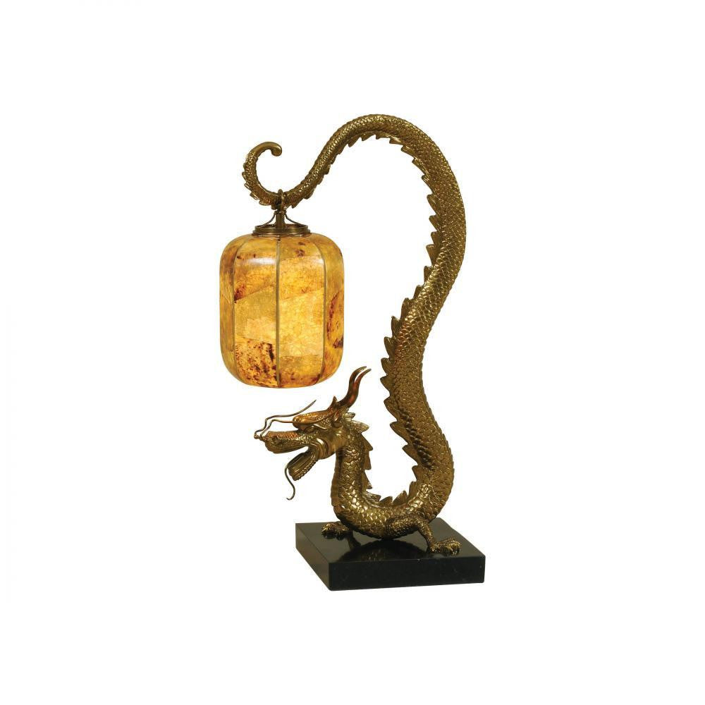 Maitland-Smith Dragon Table Lamp Cast Brass