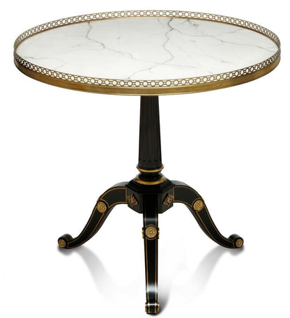 Maitland-Smith Eclipse Accent Table Ivory, Ebony