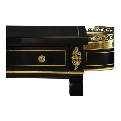Maitland-Smith Eclipse Game Table, Ebony, Gold, 32"W (89-0901 YUU906TNAP)