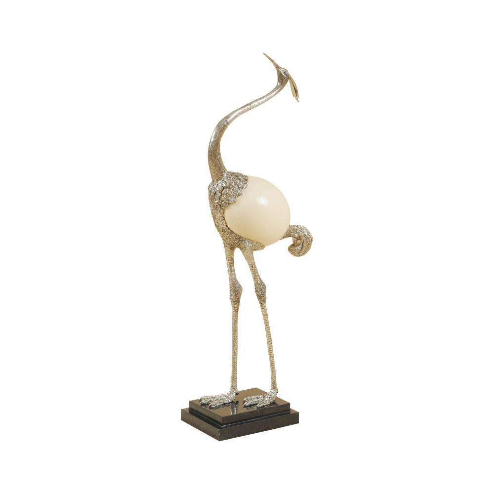 Maitland-Smith Egret Sculpture Polished White