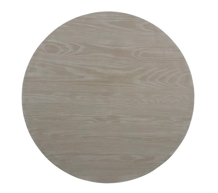 Maitland-Smith Ella Dining Table, Oak Top, Plaster White, 60"W (8300-35 YUU906TNC2)