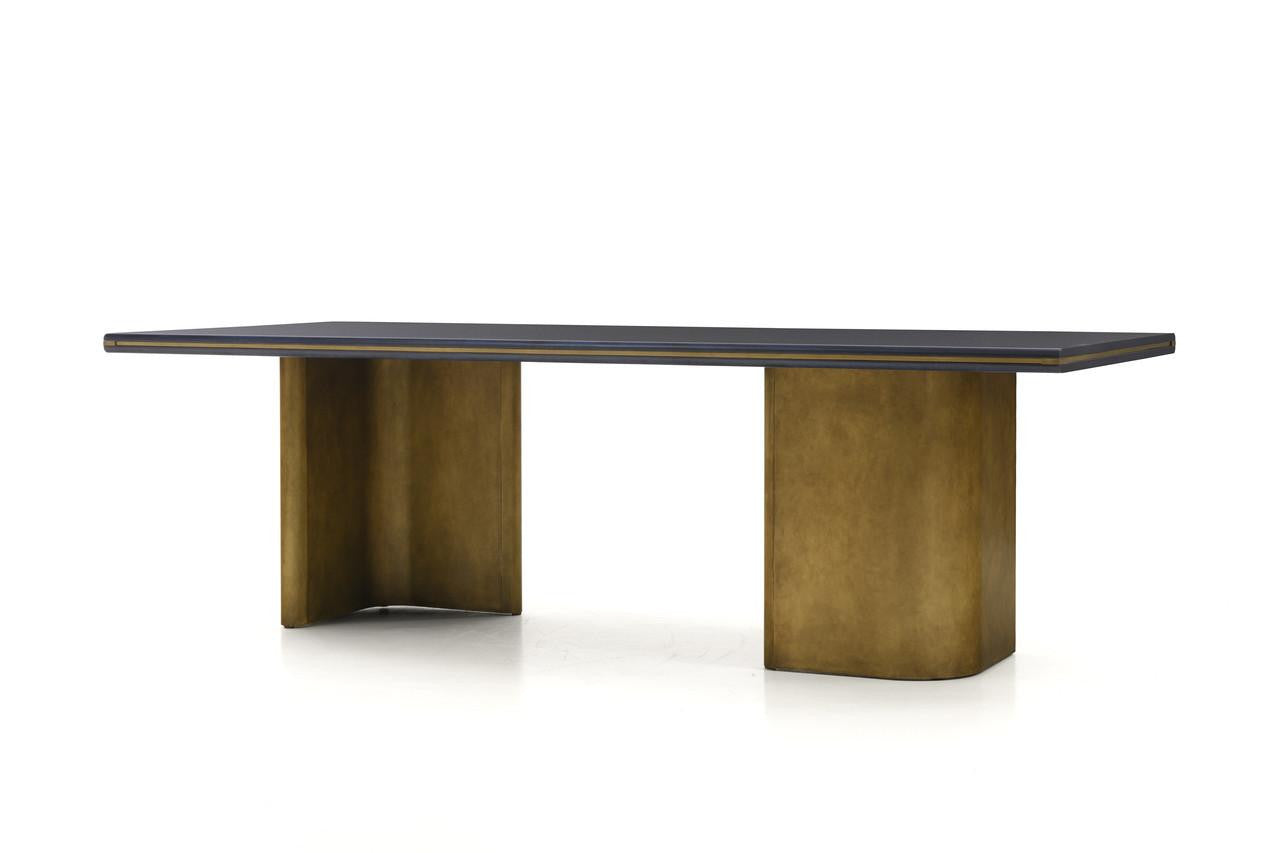 Maitland-Smith Elvira - Starburst Dining Table Blue Navy Blue, Oak