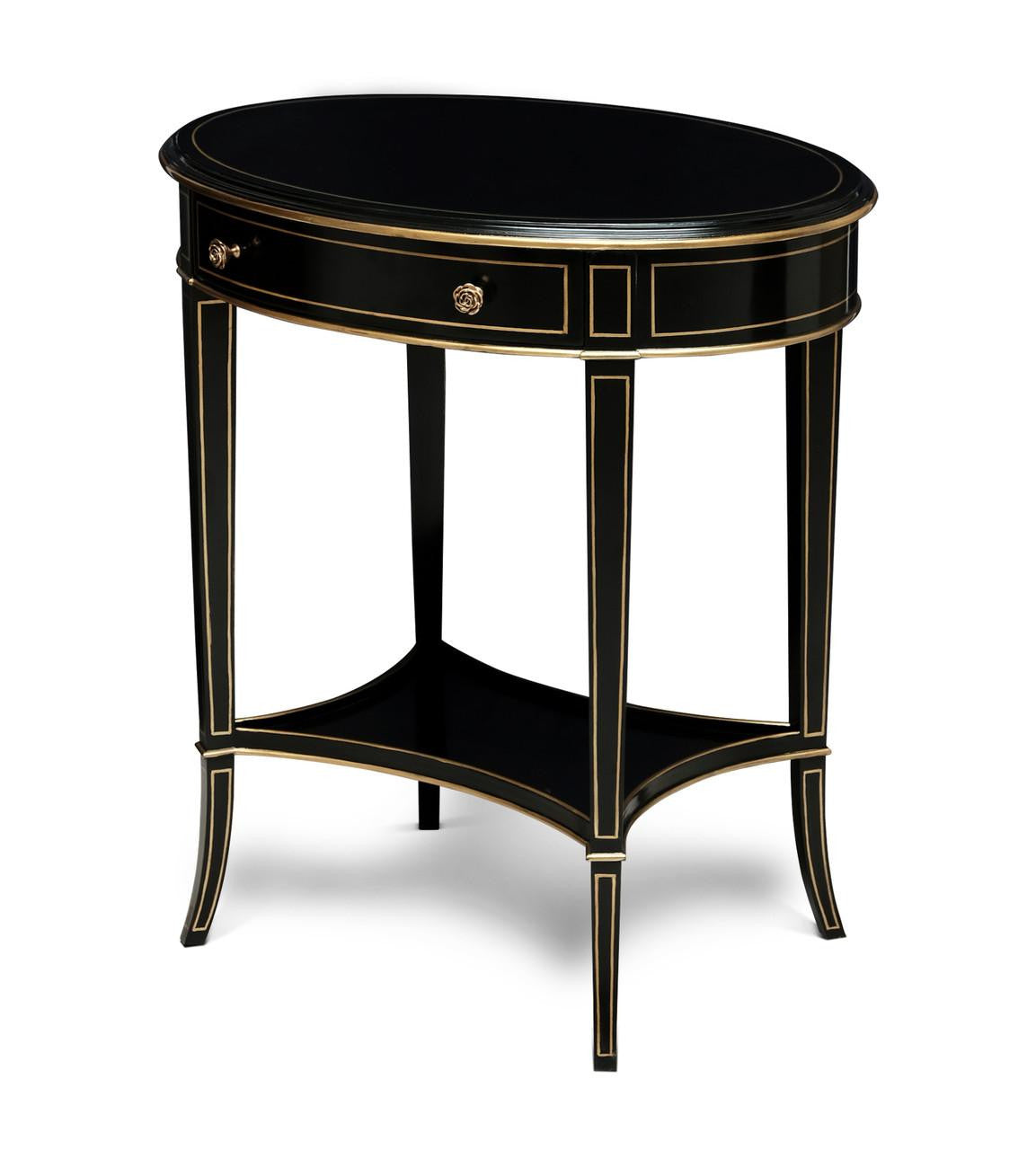 Maitland-Smith Equinox Side Table Black