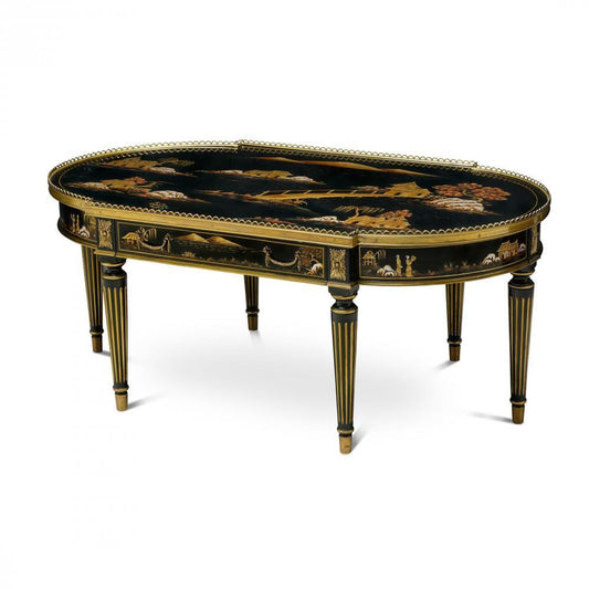 Maitland-Smith Fortune Cocktail Table Black