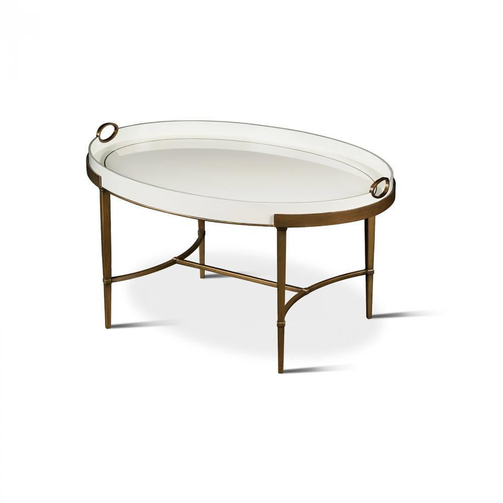 Maitland-Smith Frost Cocktail Table Antique Gold