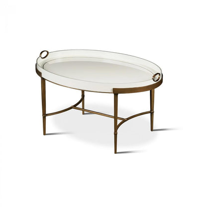 Maitland-Smith Frost Cocktail Table Antique Gold