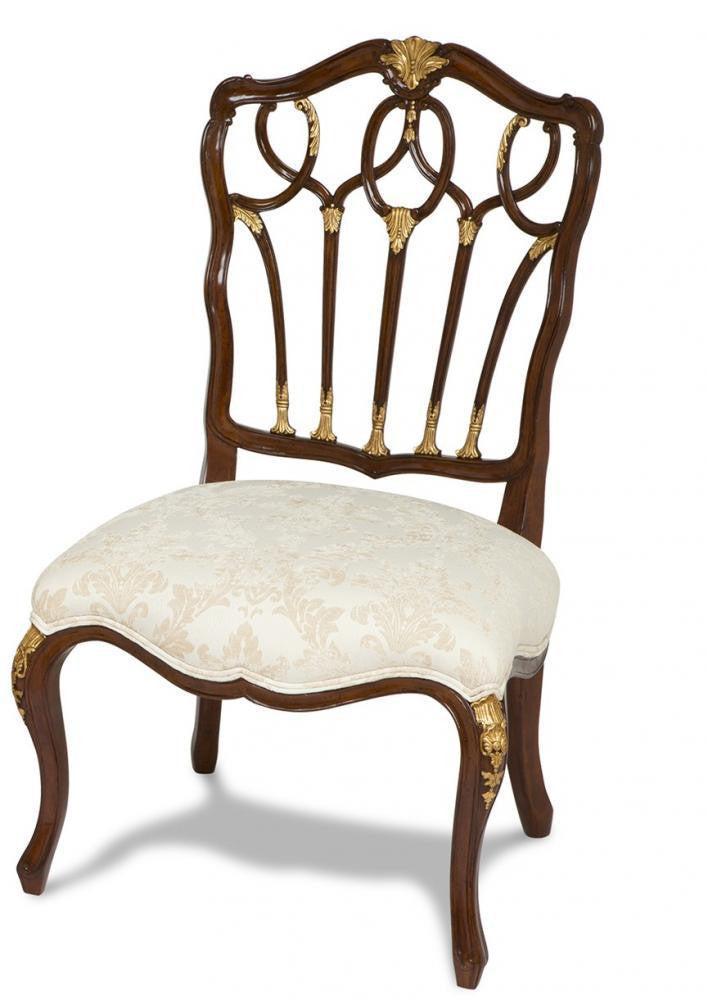 Maitland-Smith Gothic Side Chair White, Wood