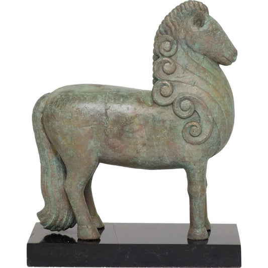 Maitland-Smith Historic Horse Sculpture Pompeian Bronze