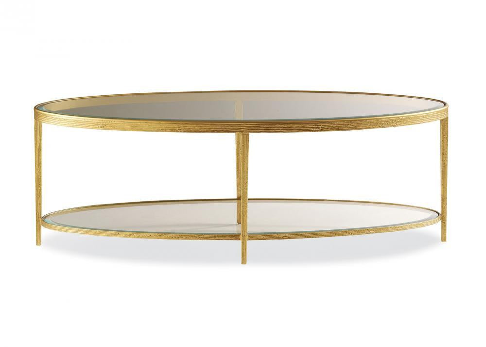 Maitland-Smith Jinx Cocktail Table Brass