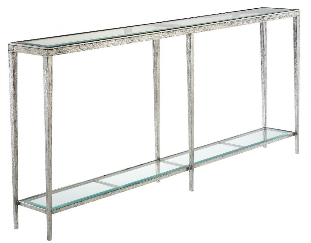 Maitland-Smith Jinx Console Table Aged Nickel