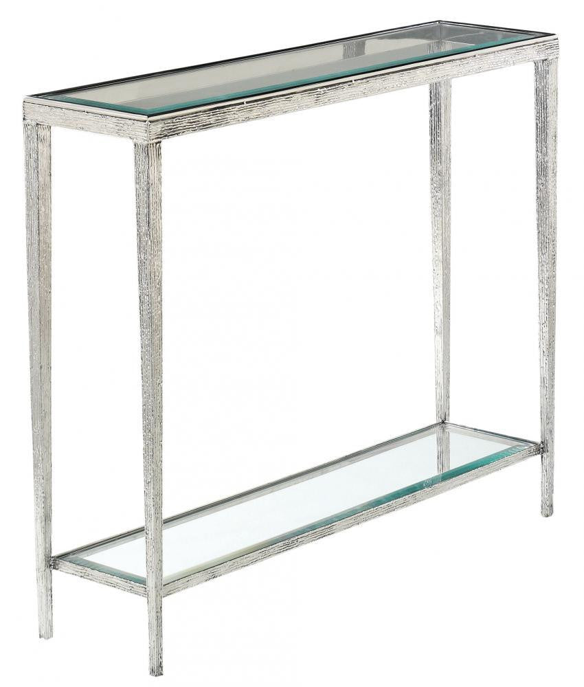 Maitland-Smith Jinx Console Table Aged Nickel