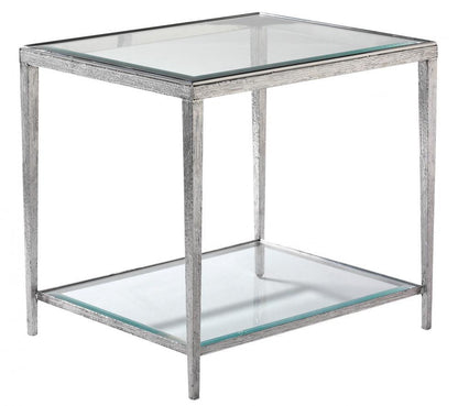 Maitland-Smith Jinx Side Table Aged Nickel