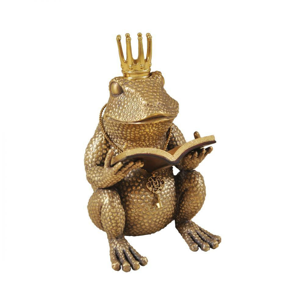 Maitland-Smith King Frog Sculpture Cast Brass