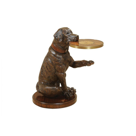 Maitland-Smith Labrador Accent Table Brown