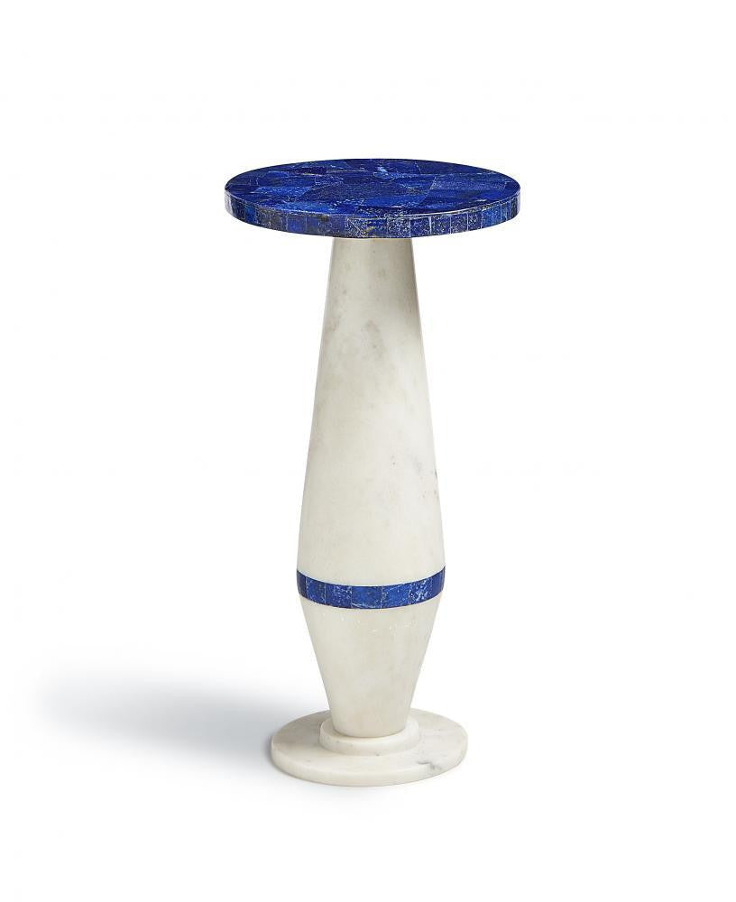 Maitland-Smith Lapis Martini Table Blue, White