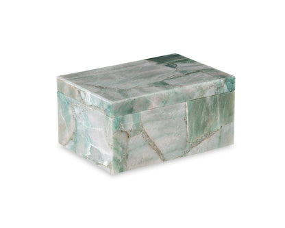 Maitland-Smith Large Green Aventurine Box green aventurine