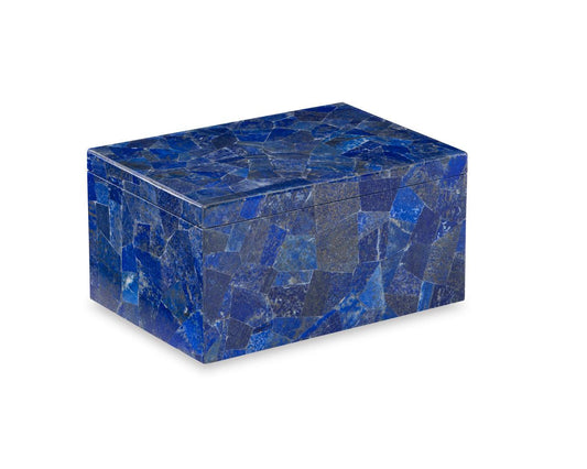 Maitland-Smith Large Lapis Box Blue