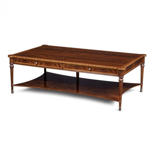 Maitland-Smith Lawson Cocktail Table Mahogany