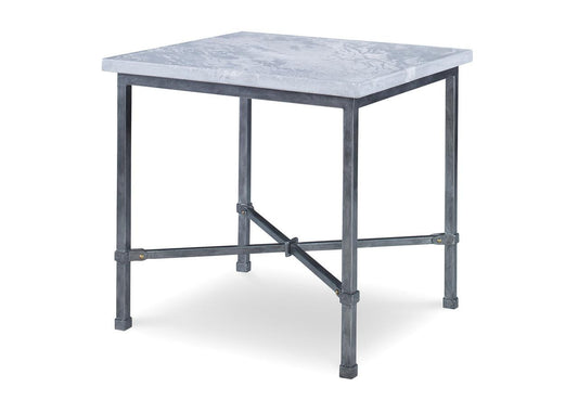 Maitland-Smith League Chairside Table Venetian Pewter