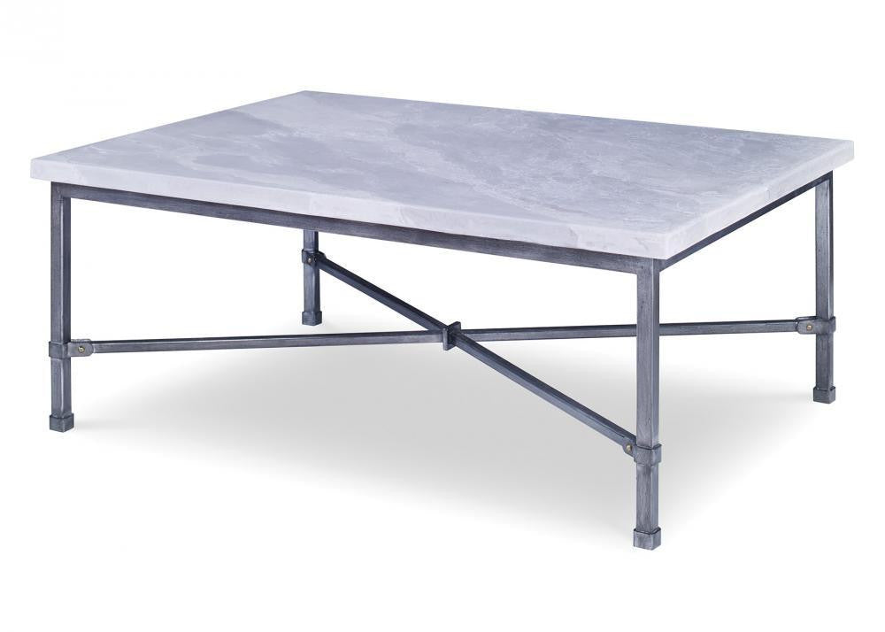 Maitland-Smith League Cocktail Table Blackened Steel, Gray