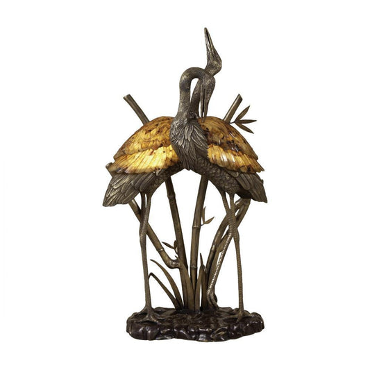 Maitland-Smith Marsh Table Lamp Antique Brass, Dark Bronze