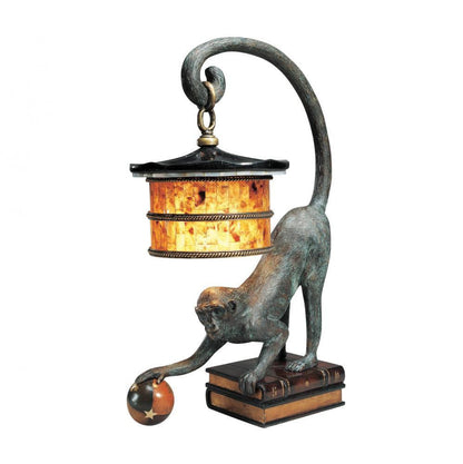 Maitland-Smith Monkey Table Lamp Verdigris