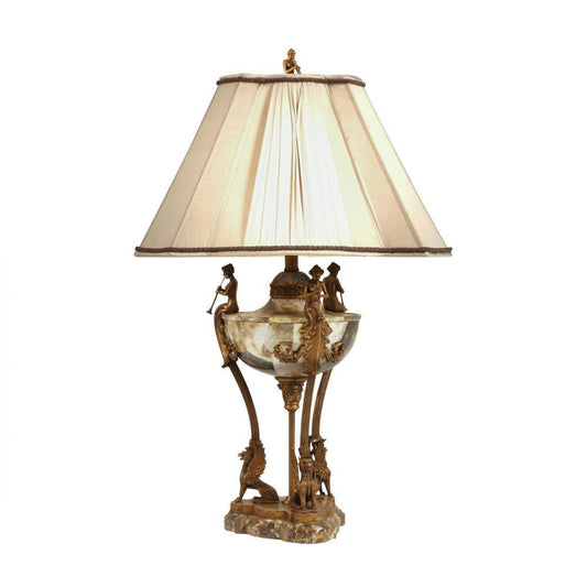 Maitland-Smith Neo Table Lamp Brass Patina